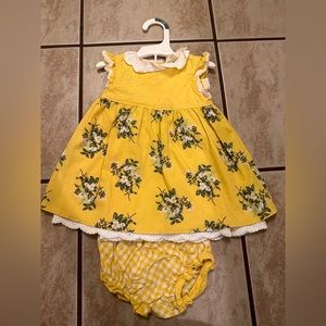 Matilda Jane Dress and Bloomers Size 6-12 months